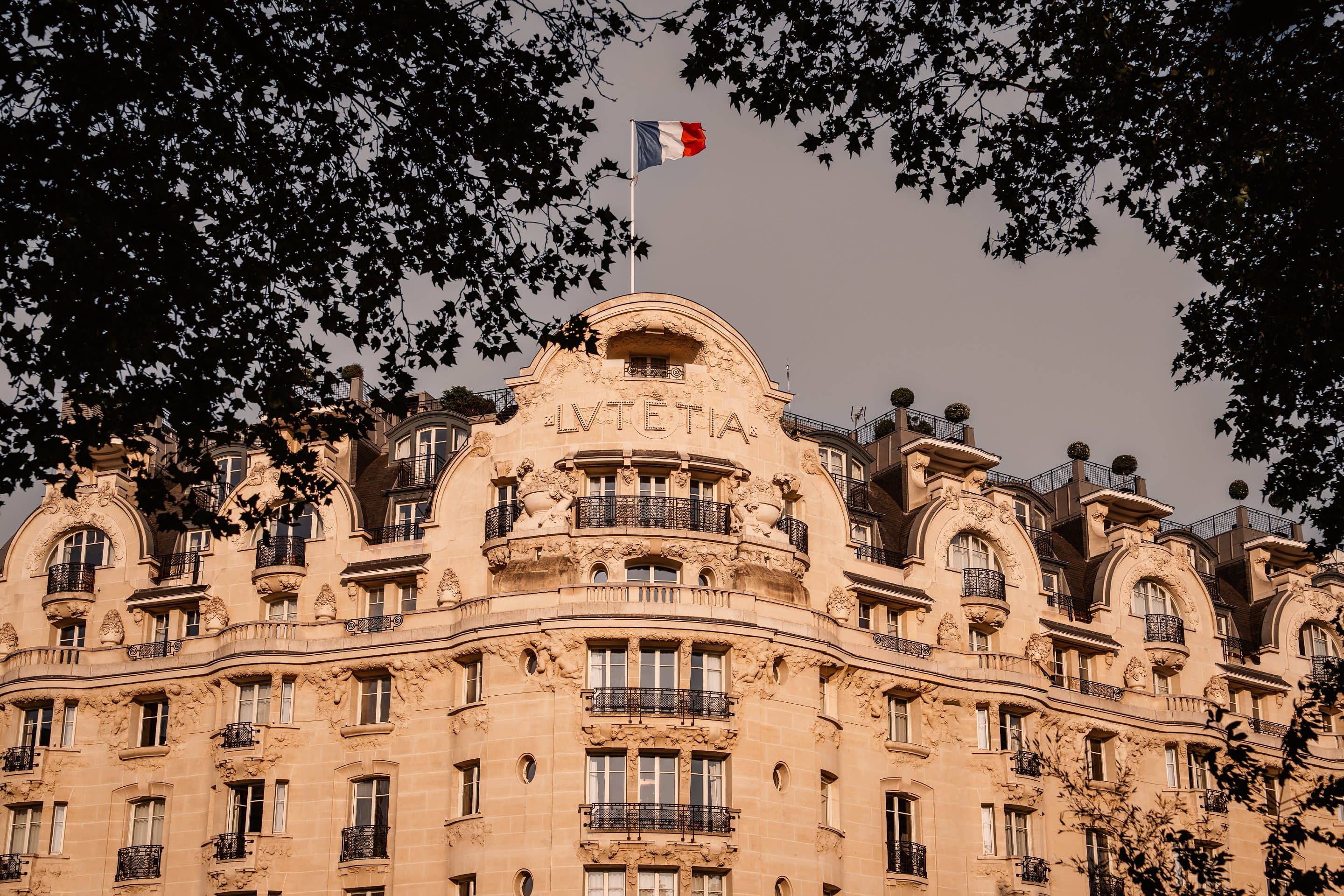 Mandarin Oriental Lutetia exterior on Boulevard Raspail